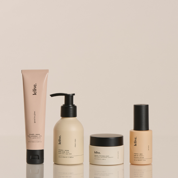 body glow up: mini edition | 4-piece set | lelive.